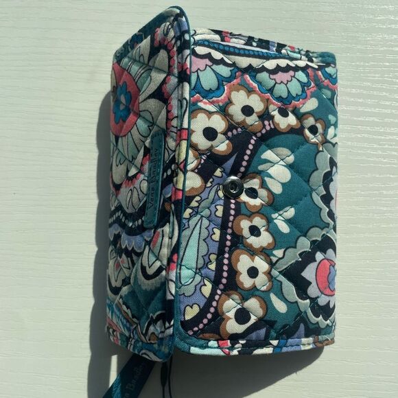 Vera Bradley Haymarket Paisley Jewel Cotton Euro Wallet - Picture 9 of 15